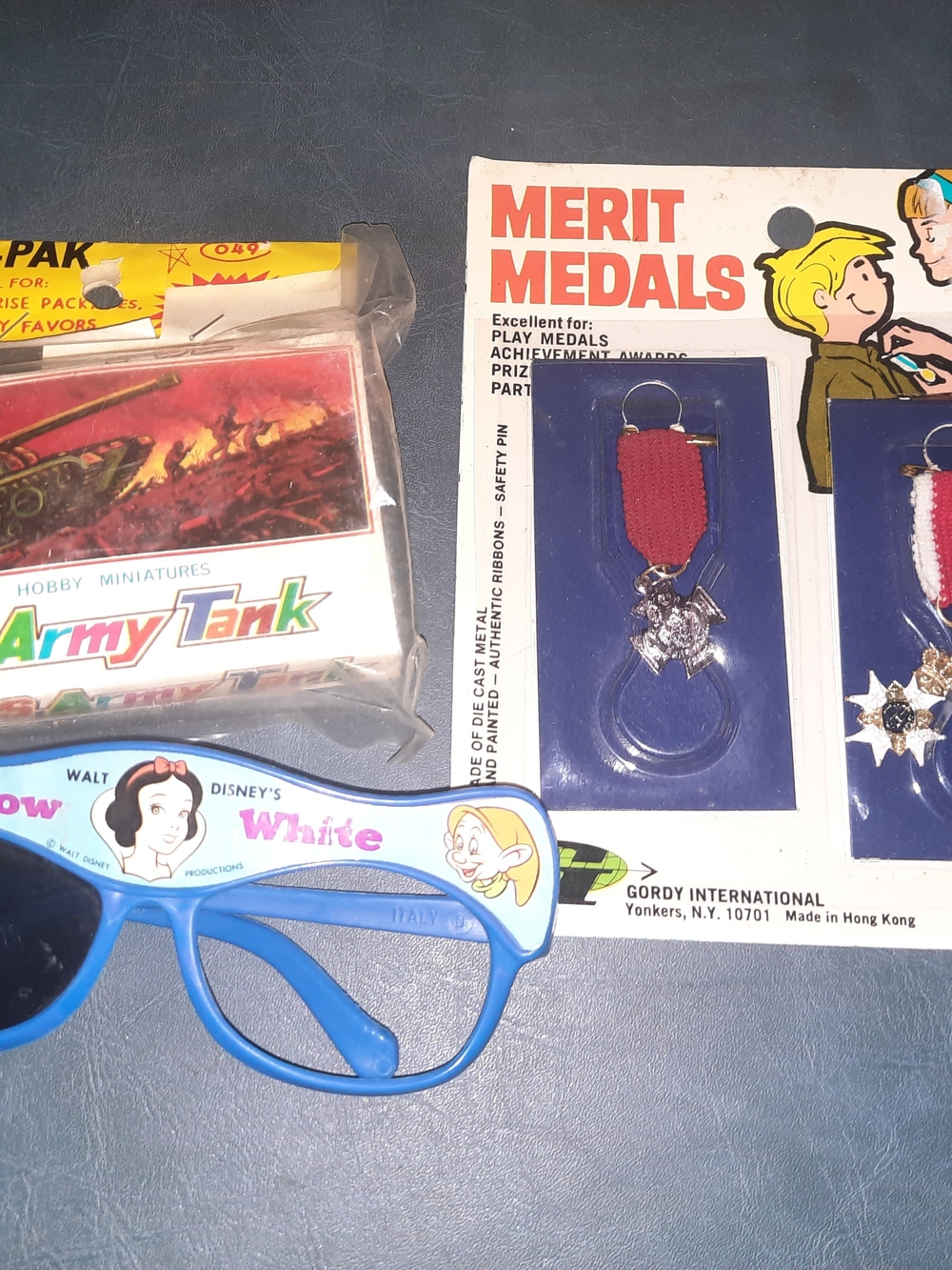 Mix a lot of vintage kids play items, some Are still in package.